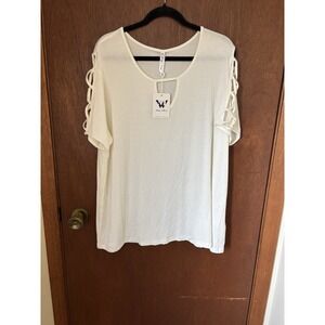 White‎ Mark 2xL White Blouse (A201)